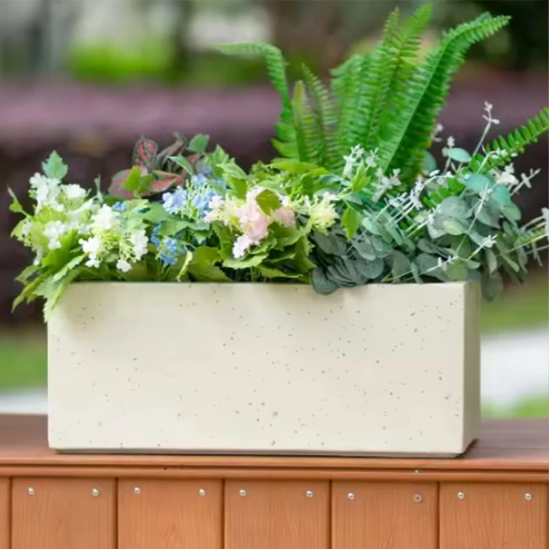 Outdoor Concrete Flower Pot factory